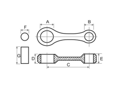 Connecting Rod Kit 225/230/250